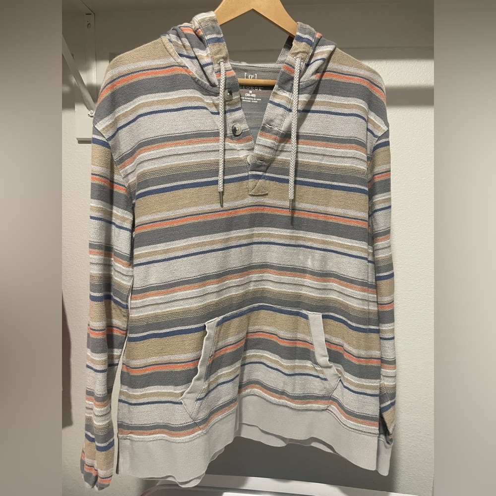 George Multicolor Striped Men's Hoodie